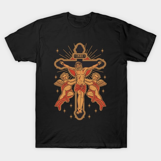 Jesus Traditional Tatto T-Shirt T-Shirt by Abrom Rose